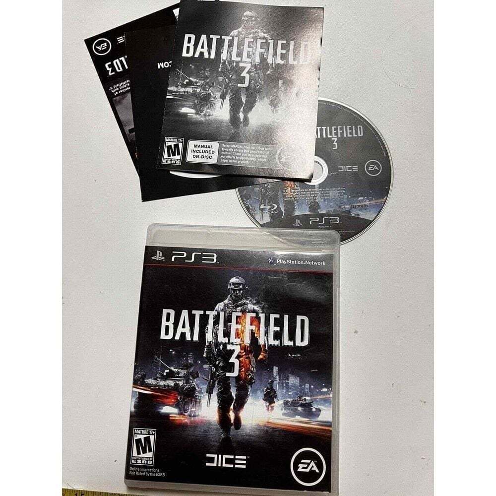 Battlefield 3 PS3 Video Game Complete With Manual